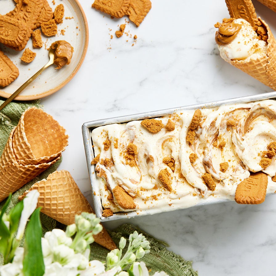 Biscoff Ice Cream Cones