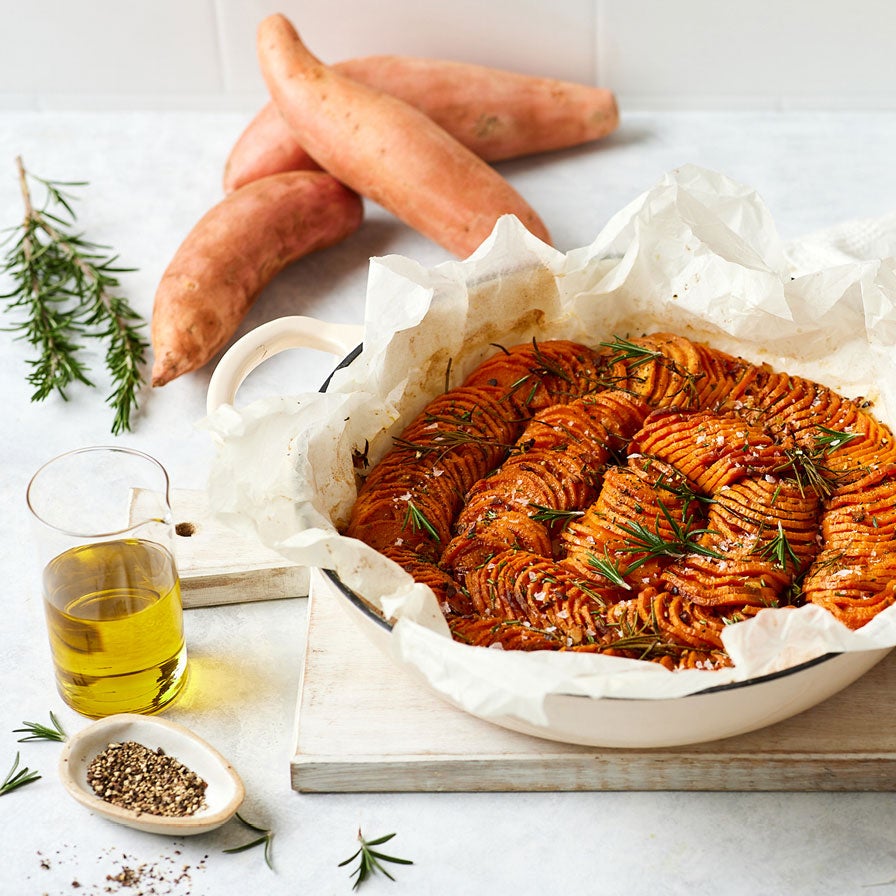 Roasted Smoked Sweet Potato Bake