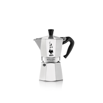 Espresso Maker, Stainless Steel Moka Pot Stovetop Espresso Coffee Maker with Safety Valve 4 Cups with Stainless Steel Stamping Fine Mesh Filter